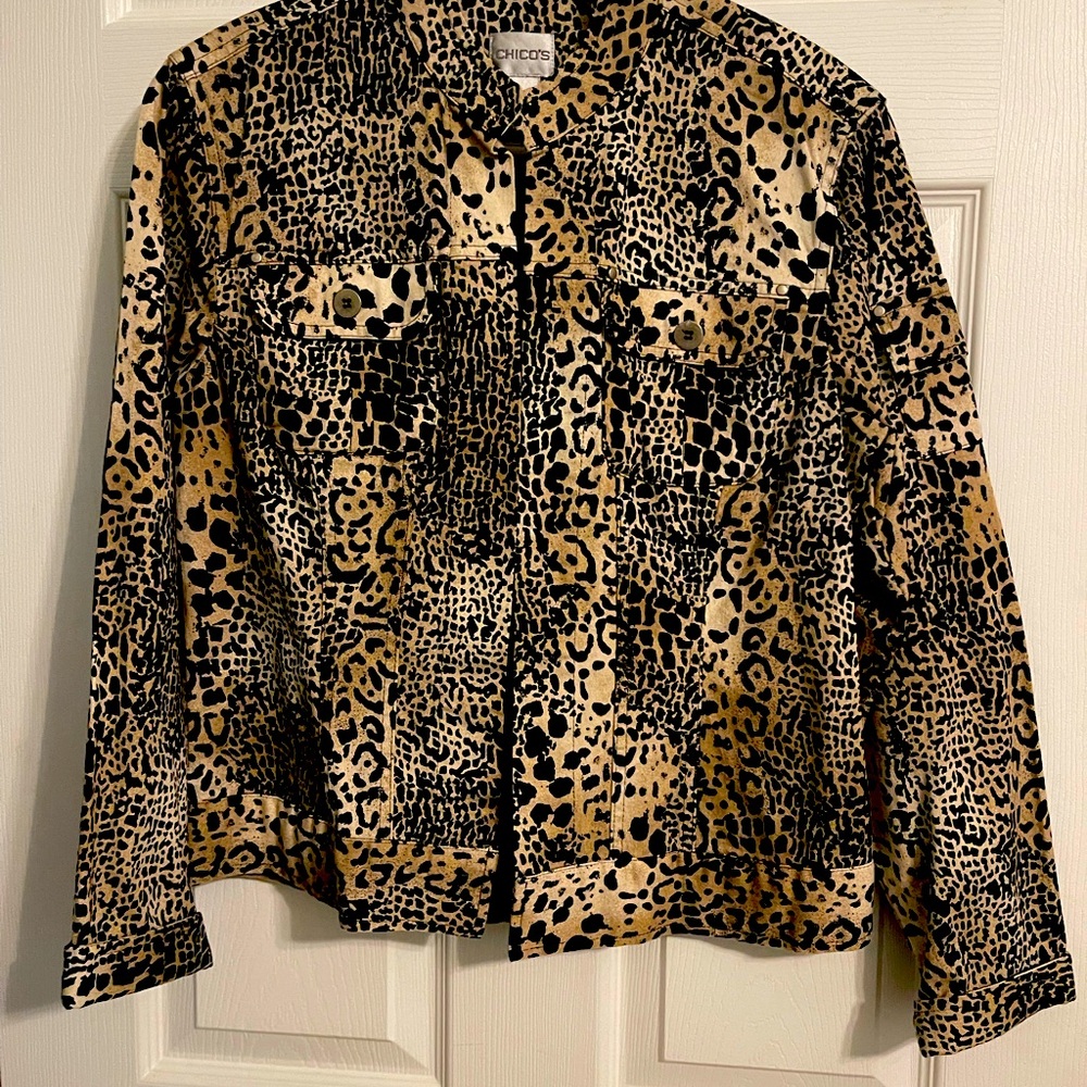 Chico cheetah print jacket